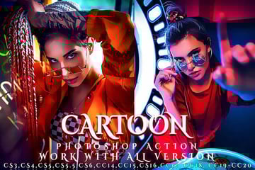 Cartoon Painting Photoshop Action